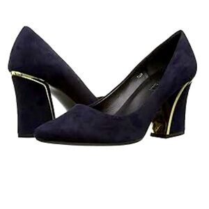 VANELI  Elegant 3” Heels Genuine Suede Shoes, size 8.5